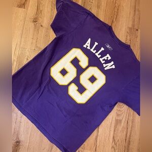 Reebok Purple Jared Allen Jersey Shirt